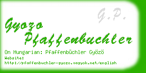 gyozo pfaffenbuchler business card