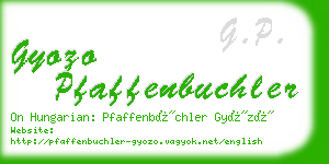 gyozo pfaffenbuchler business card